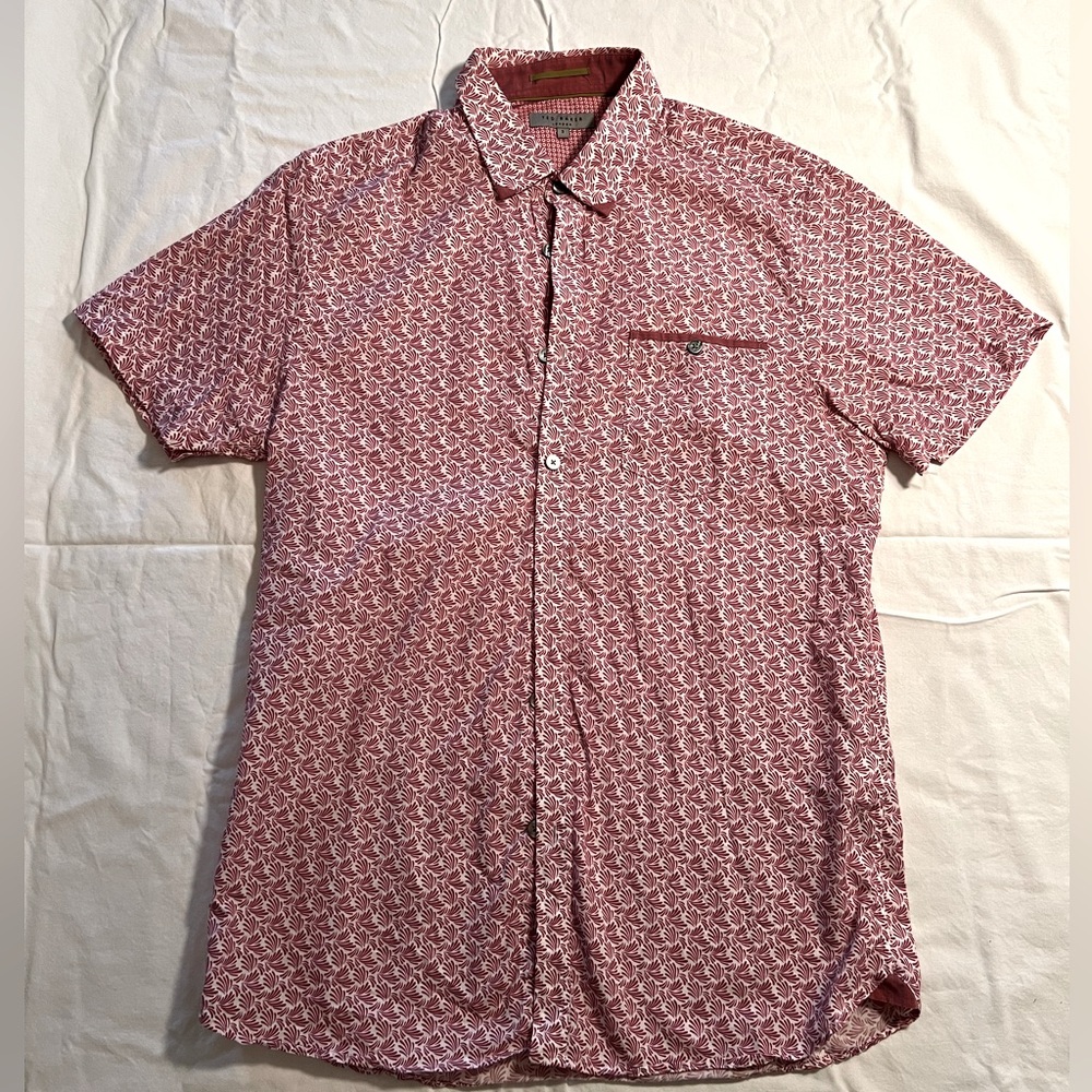 Ted Baker London Short Sleeved Button Up - Size 3